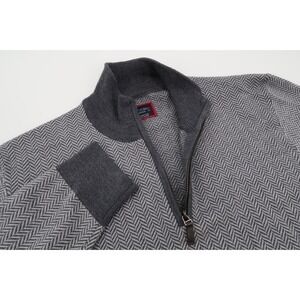 UNTUCKit Gray Zip Up Sweater